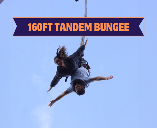 Tandem Bungee Jump 160ft at Bedford - Box End Park on 11th May 2024