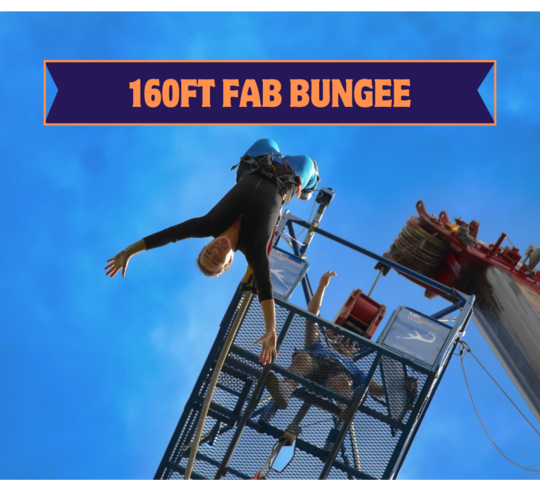 Forwards and Backwards (FAB) 160ft Bungee Jump at Bedford - Box End Park on 11th May 2024